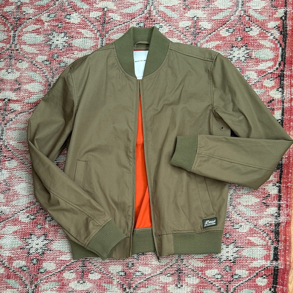 Deus Ex Machina Olive Bomber Jacket